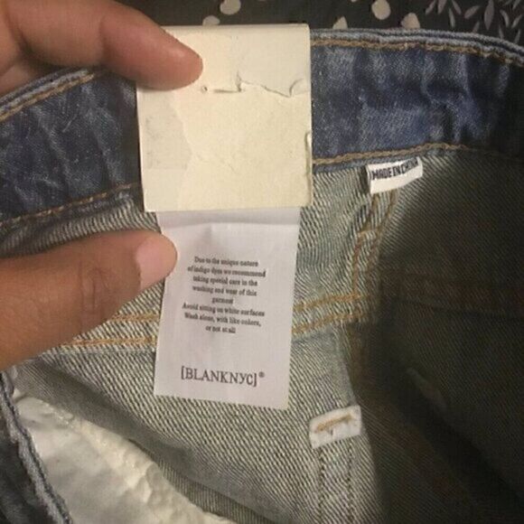 The Cooper Slim High Rise Medium Wash Straight Leg Blank NYC Jeans 24 - Picture 9 of 12